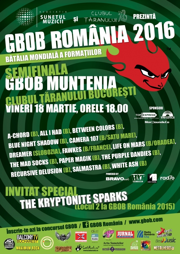 Programul final la GBOB Muntenia 2016 Programul final la GBOB Muntenia 2016