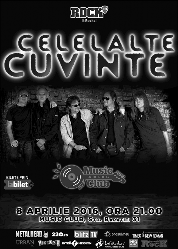 Trupa Celelalte Cuvinte live, la Music Club