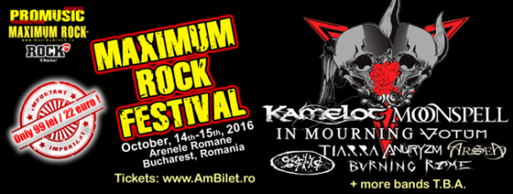 Alte 5 formatii confirmate la Maximum Rock Festival 2016