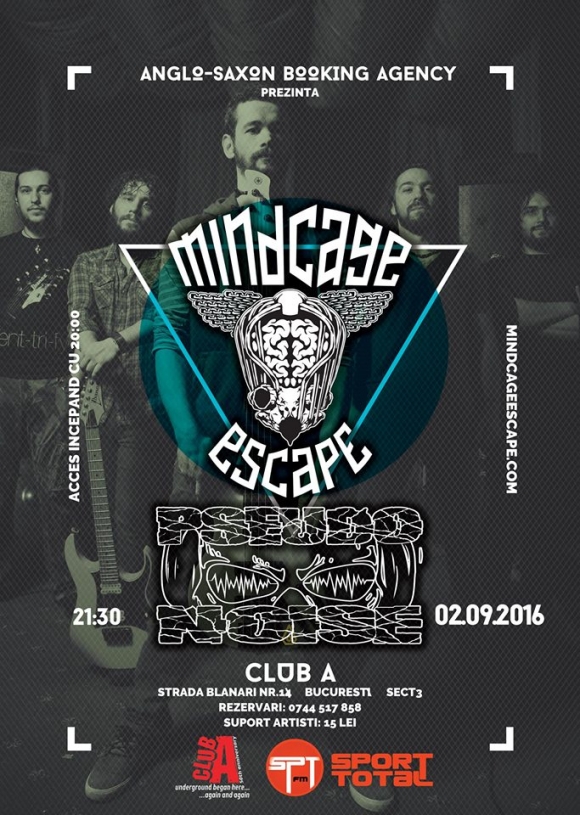 Concert Mindcage Escape si Pseudonoise in Club A