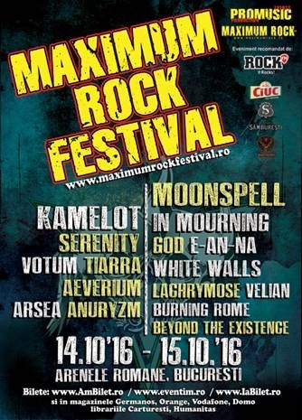 Maximum Rock Festival 2016 - ultima formatie confirmata si line-up complet