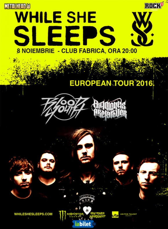 Concert Diamonds Are Forever, Blood Youth si While She Sleeps in Club Fabrica