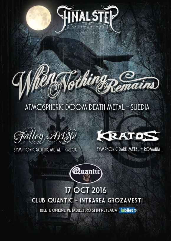 Concert When Nothing Remains, Fallen Arise si Kratos in Club Quantic