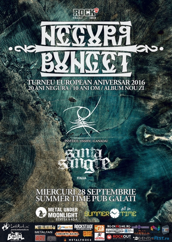 NEGURA BUNGET, Ossific, Santa Sangre (Metal Under Moonlight LXII, 28.09.2016)