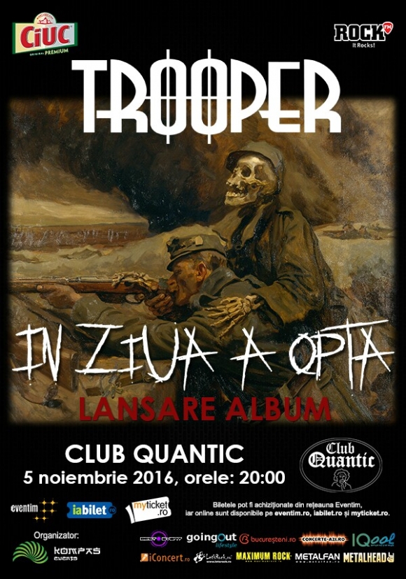 TROOPER lanseaza noul album 'In ziua a opta' in club Quantic