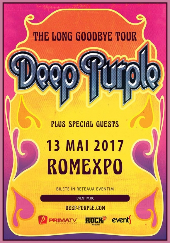 Deep Purple vor concerta anul viitor la Romexpo