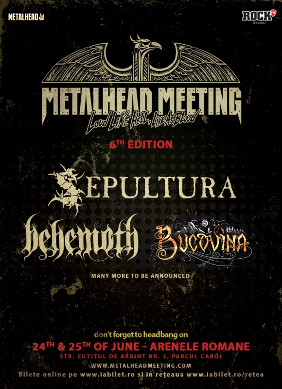 Trupa Sepultura este confirmata la Metalhead Meeting 2017