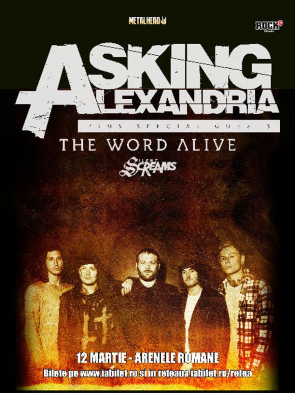 Biletele Golden Circle la concertul Asking Alexandria la Bucuresti sunt sold out
