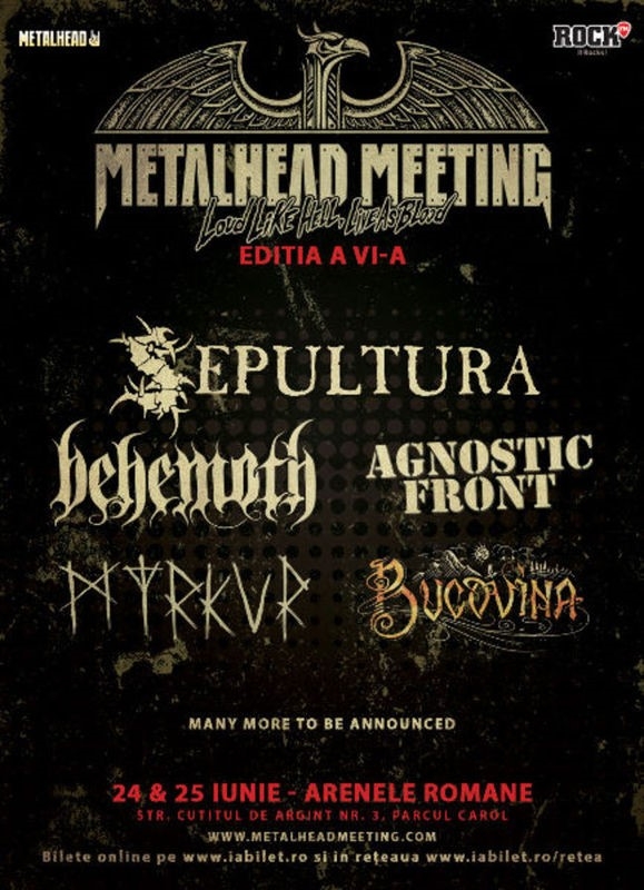 Noi confirmari la festivalul Metalhead Meeting 2017