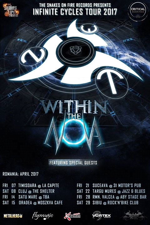 Trupa Within the Nova anunta prima parte a turneului Infinite Cycles 2017