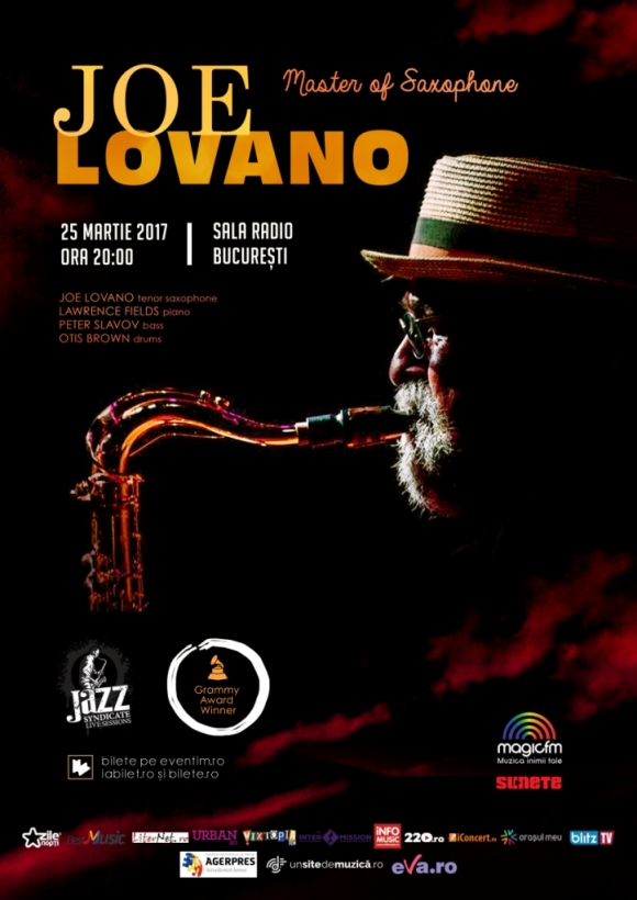 Concert JOE LOVANO - Master of Saxophone – pentru prima oara in Romania