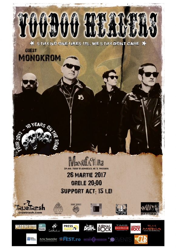 Concert punk cu Voodoo Healers si Monokrom la Timisoara