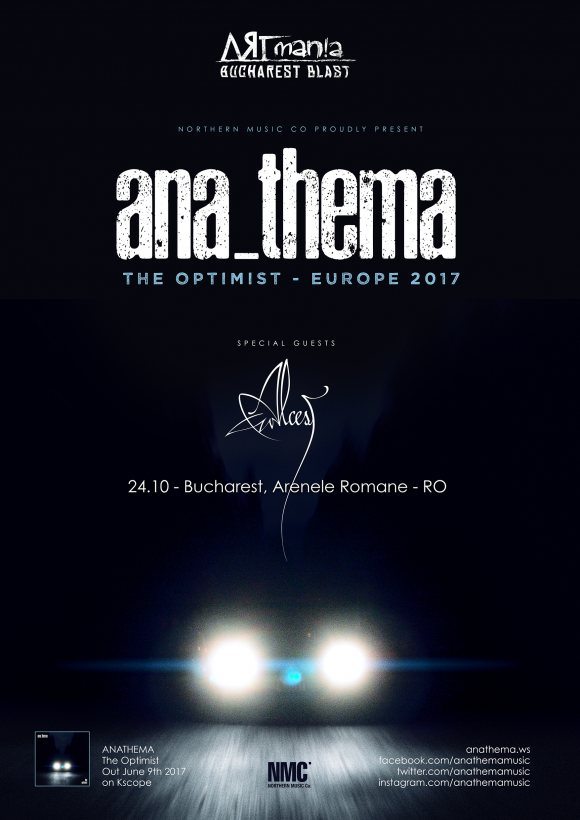 Anathema revine in Romania in cadrul ARTmania Bucharest Blast - info si bilete