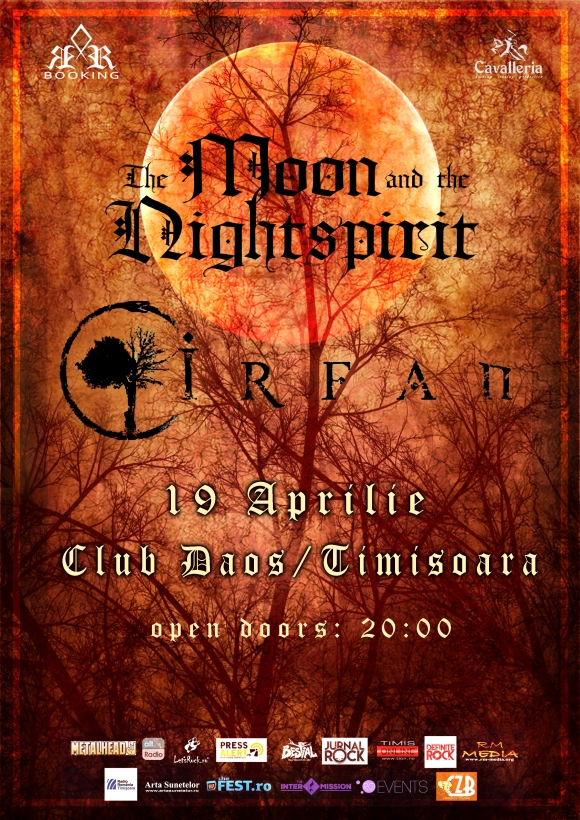 Trupele Irfan si The Moon And The Nightspirit concerteaza la Timisoara