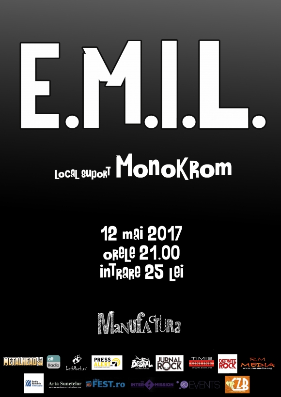 Concert E.M.I.L. si Monokrom live in Manufactura