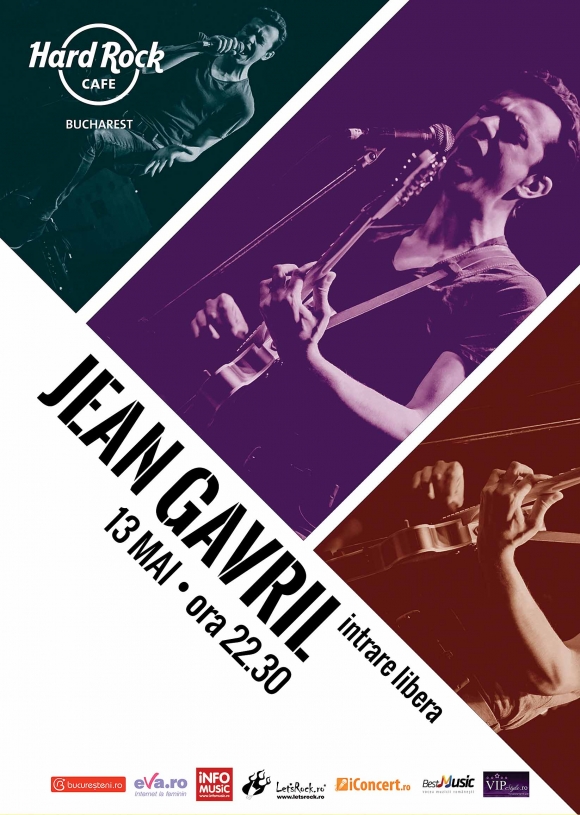 Jean Gavril concerteaza la Hard Rock Cafe