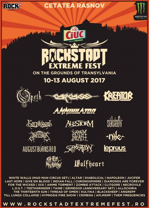 Rockstadt Extreme Fest 2017 confirma trupe noi: Altar, White Walls, Diabolical si altii