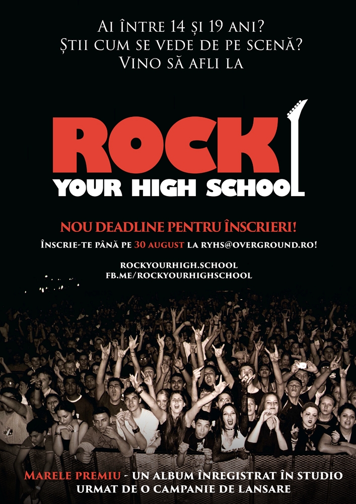 La Bacau are loc a cincea editie Rock Your High School, concursul dedicat trupelor alcatuite din liceeni