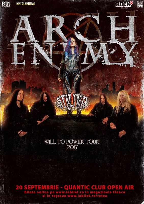 Concert Arch Enemy si Jinjer la Bucuresti: Program si Reguli de acces