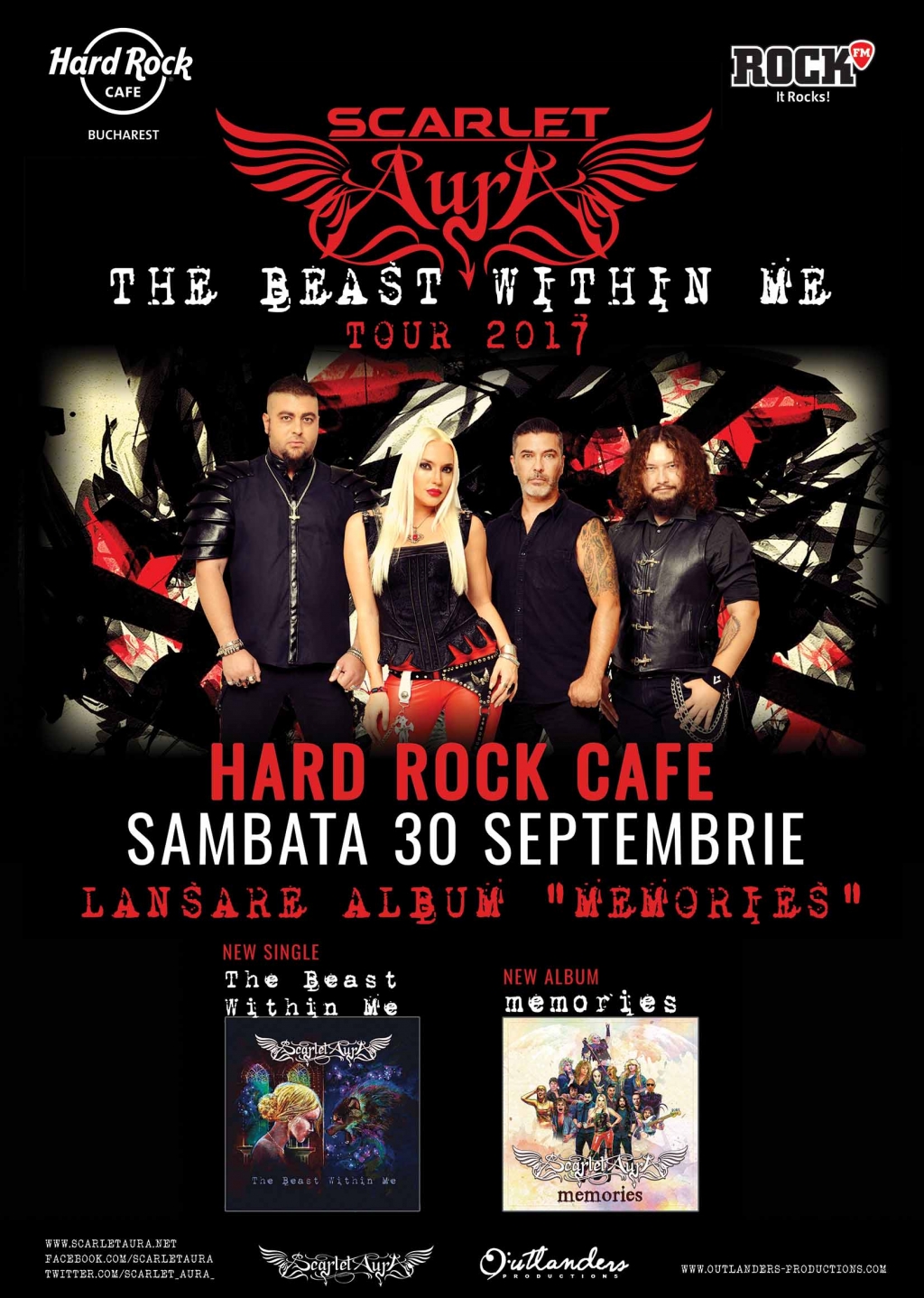 Trupa Scarlet Aura lanseaza albumul “Memories” la Hard Rock Cafe