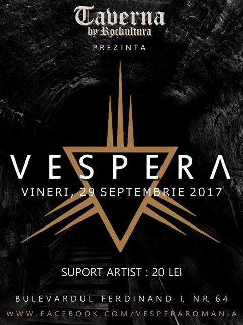 Trupa Vespera va sustine un concert in Taverna by Rockcultura (AB)