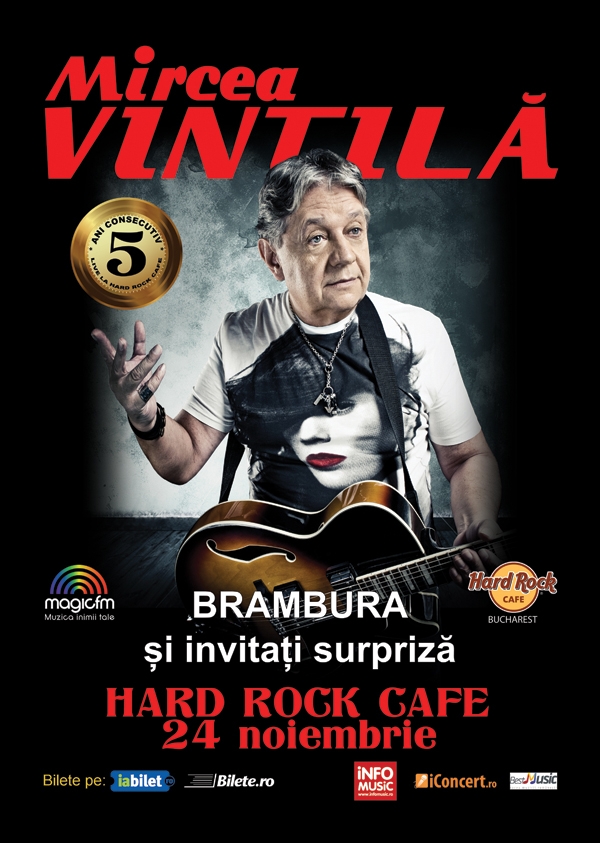 Alin Coiotu’ Dinca este invitat in concertul lui Mircea Vintila de la Hard Rock Cafe