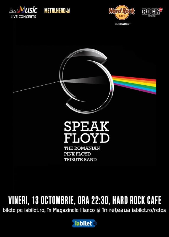 Concert Tribut Pink Floyd cu Speak Floyd la Hard Rock Cafe din Bucuresti