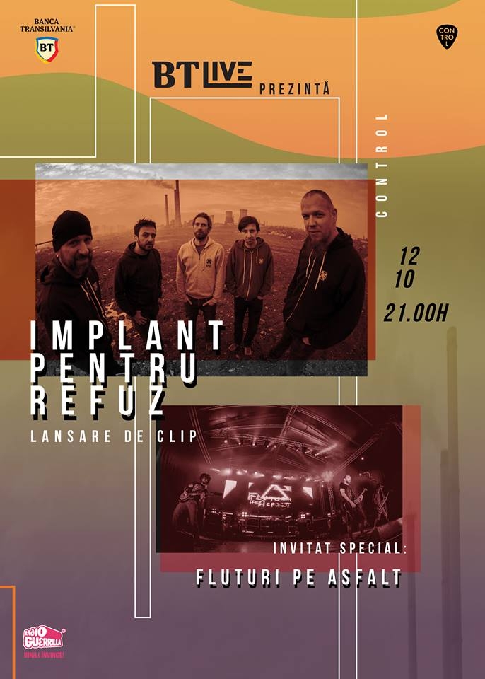 Implant pentru Refuz si invitatii lor, Fluturi pe Asfalt, canta la BT Live