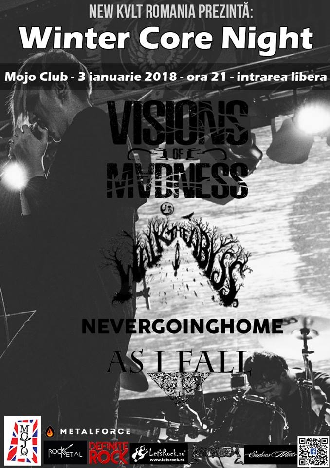 Concert Visions Of Madness, Walk The Abyss, Nevergoinghome si As I Fall
