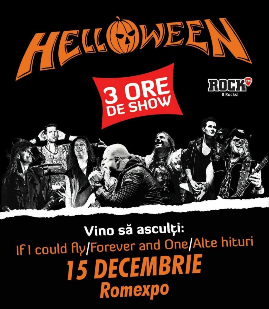 Concertul Helloween va avea loc pe 15 decembrie 2017 la Romexpo