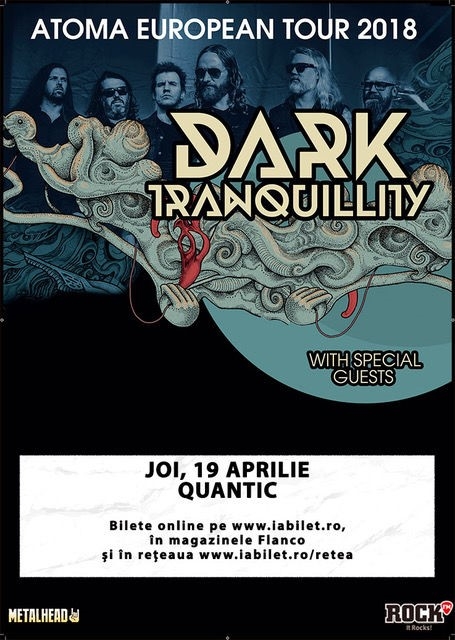 Concert Dark Tranquillity in clubul Quantic din Bucuresti