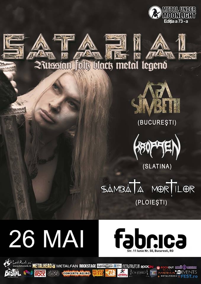 SATARIAL, Apa Simbetii, Kroppen, Sambata Mortilor (Metal Under Moonlight LXXIII, 26.05.2018)