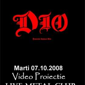 Videoproiectie Dio in Live Metal Club