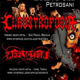 Axa Valaha Productions prezinta turneul Claustrofobia, Affliction in Petrosani
