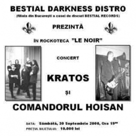 KRATOS, Marsyas, Comandorul Hoisan (Metal Under Moonlight I, 30.09.2000)