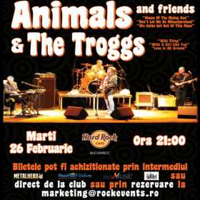 S-a pus in vanzare o noua categorie de bilete pentru concertul The Animals and Friends si The Troggs