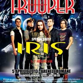 Cristi Hrubaru (Rock FM) va prezenta momentul Trooper & Iris din cadrul concertului “An Iron Tribute”