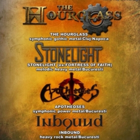THE HOURGLASS, StoneLight, Apotheoses, InBound (Metal Under Moonlight XXXIV, 05.10.2013)