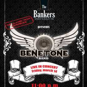 Concert Benetone Band in The Bankers, 14 martie 2014