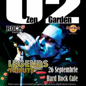 Tribut U2 cu Zen Garden la Hard Rock Cafe, 26 septembrie 2014