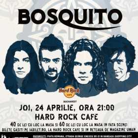 Concert Bosquito la Hard Rock Cafe din Bucuresti