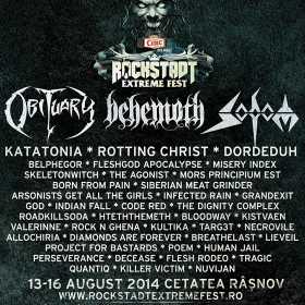 Rockstadt Extreme Fest 2014 – program pe zile