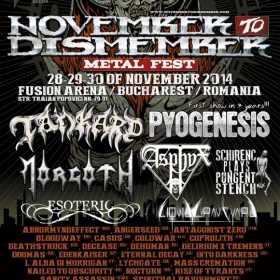 Programul final November to Dismember Metal Fest 2014
