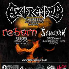 Concertul Axegressor (thrash/Finlanda) din 14 februarie se muta in clubul Rock’n Regie