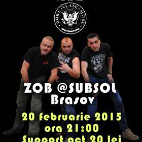 Concert ZOB in premiera la Subsol Club din Brasov