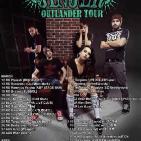 9 concerte in Romania - Jinjer Outlander Tour 2015
