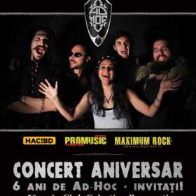Ad Hoc anunta trupele invitate la concertul aniversar din Club Colectiv