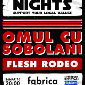 Concert Omul cu Sobolani, Flesh Rodeo si Inside in Club Fabrica