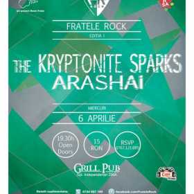 Concert caritabil cu The Kryptonite Sparks si Arashai in Grill Pub