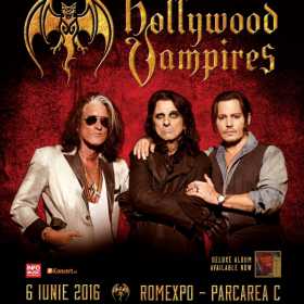 Johnny Depp, Alice Cooper, Joe Perry - The Hollywood Vampires in concert la Romexpo
